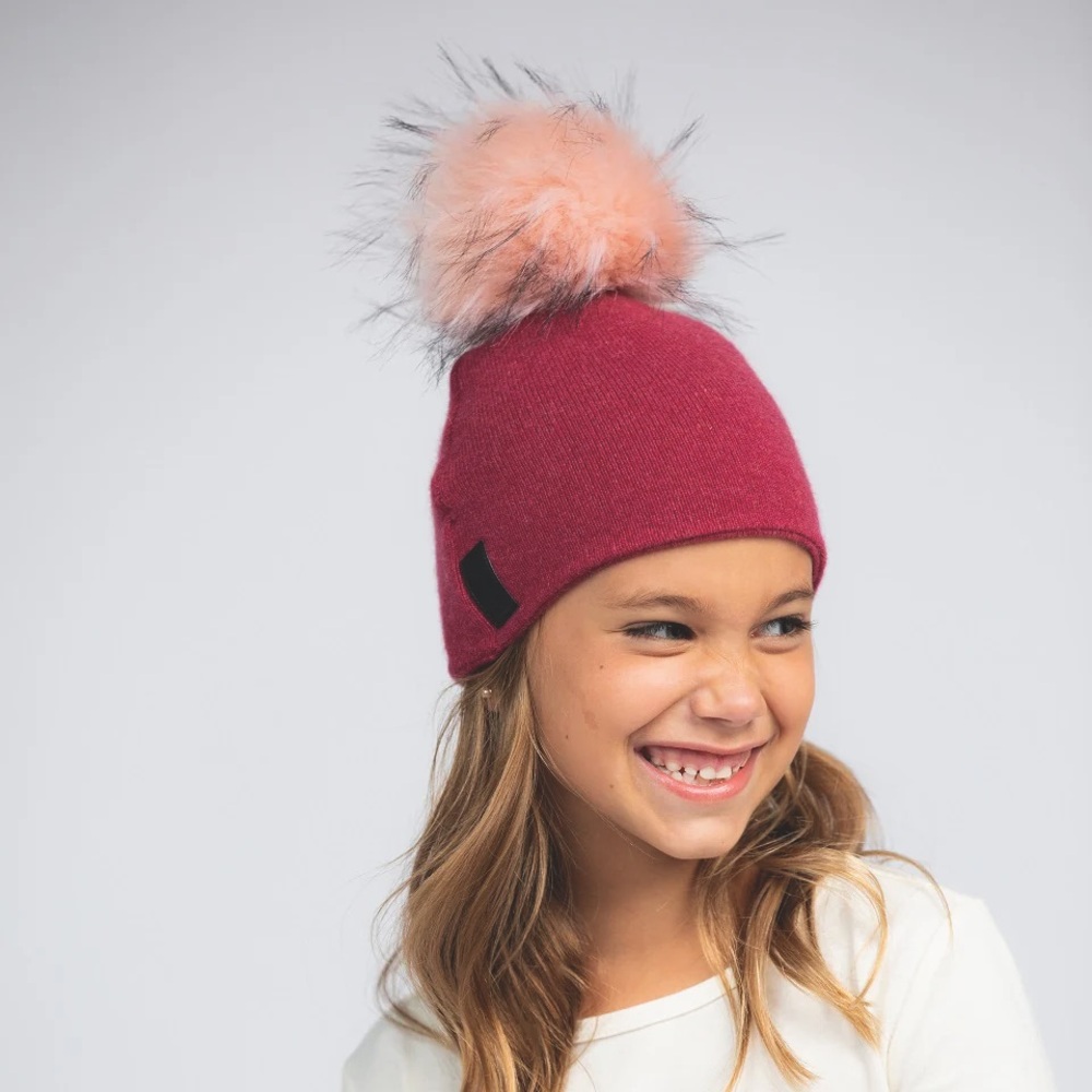 Dark Pink/Fuchsia Beanie by B.B. Sheep Cashmere NEW